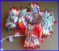 Holiday Time Multicolor Icicle Incandescent Lights String White Wire (4-boxes)