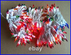 Holiday Time Multicolor Icicle Incandescent Lights String White Wire (4-boxes)