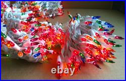 Holiday Time Multicolor Icicle Incandescent Lights String White Wire (4-boxes)