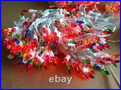 Holiday Time Multicolor Icicle Incandescent Lights String White Wire (4-boxes)