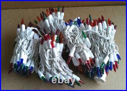 Holiday Time Multicolor Icicle Incandescent Lights String White Wire (4-boxes)