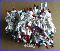Holiday Time Multicolor Icicle Incandescent Lights String White Wire (4-boxes)