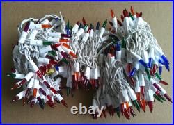 Holiday Time Multicolor Icicle Incandescent Lights String White Wire (4-boxes)