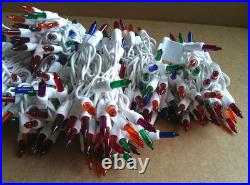Holiday Time Multicolor Icicle Incandescent Lights String White Wire (4-boxes)