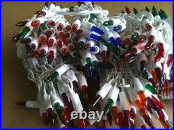 Holiday Time Multicolor Icicle Incandescent Lights String White Wire (4-boxes)