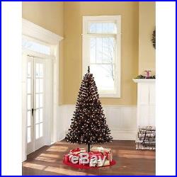 Holiday Time Pre-Lit 6.5' Madison Pine Black Artificial Christmas Tree Clear