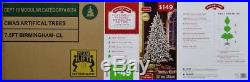 Holiday Time Pre-Lit 7.5′ Green Flocked Birmingham Fir Artificial Christmas Tree