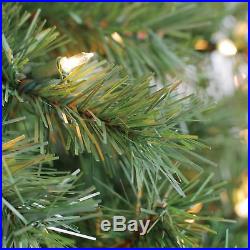 Holiday Time Pre-Lit 7.5' Kennedy Fir Artificial Christmas Tree, Clear-Lights