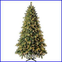 Holiday Time Pre Lit Carson Pine Artificial Christmas Tree Clear Leds 7.5