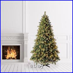 Holiday Time Pre Lit Carson Pine Artificial Christmas Tree Clear Leds 7.5