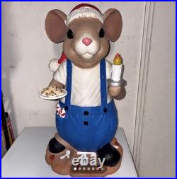 Holiday Time Seller Helper 28 Christmas Mouse LED Weighted Mice Blow Mold