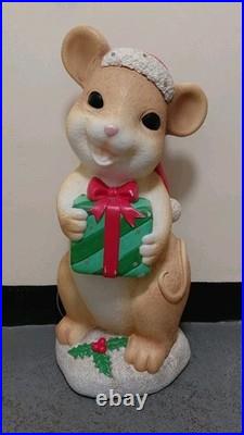 Holiday Time Seller Helper 28 Christmas Mouse LED Weighted Mice Blow Mold Holiday Time Seller Helper 28 Christmas Mouse LED Weighted Mice Blow Mold
