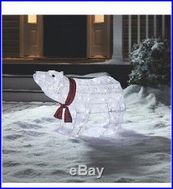Holiday TwiLED Light Polar Bear Outdoor Christmas Display Decoration 42 Inch
