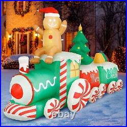 Holidayana 10 Ft Giant Inflatable Gingerbread Man Yard Decoration (For Parts)
