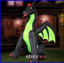 Holidayana Halloween Inflatables Large 9 Ft Shadow Dragon Inflatable Outdoor