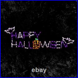 Holidynamics 57 LED Happy Halloween Sign Halloween Yard Decoration