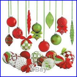 Holly Jolly 20-PC Ornament Set Holiday Christmas Home Decor Ornaments Best Flair