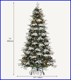 Home 7.5 ft Pre-Lit Grand Duchess Fir Christmas Tree Home 7.5 ft Pre-Lit Grand Duchess Fir Christmas Tree