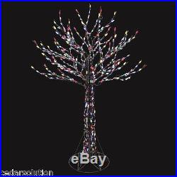 Home Accents 6 ft. LED Deciduous Tree Sculpture Twinkling Multi-Color Lights New