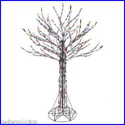 Home Accents 6 ft. LED Deciduous Tree Sculpture Twinkling Multi-Color Lights New