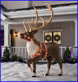 Home Accents 8.5ft Giant Size LED Towering Reindeer Christmas Decor NEW IN BOX