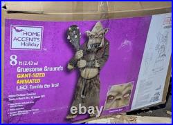 Home Accents 8ft. Gruesome Grounds Giant-Sized Animated LED Tumble Troll