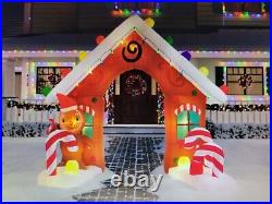 Home Accents 9.5 ft Giant Sized Gingerbread Arch Inflatable New