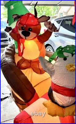 Home Accents Holiday 10ft LED Pirate Ship Shivering Timbers Christmas Inflatable