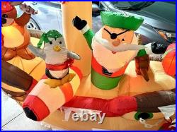 Home Accents Holiday 10ft LED Pirate Ship Shivering Timbers Christmas Inflatable