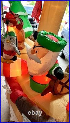 Home Accents Holiday 10ft LED Pirate Ship Shivering Timbers Christmas Inflatable