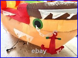 Home Accents Holiday 10ft LED Pirate Ship Shivering Timbers Christmas Inflatable
