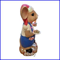 Home Accents Holiday 30 Christmas Mouse LED Lighted Yard Decor Cookies Candle Home Accents Holiday 30 Christmas Mouse LED Lighted Yard Decor Cookies Candle