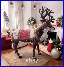 Home Accents Holiday 4.5ft Animated Reindeer Christmas Animatronic Decor
