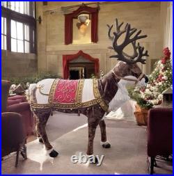Home Accents Holiday 4.5ft Animated Reindeer Christmas Animatronic Decor