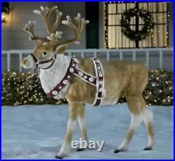Home Accents Holiday 4.5ft LED Reindeer Christmas Blow Mold Outdoor 2021