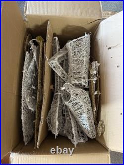 Home Accents Holiday 5ft Motion LED Reindeer w Sleigh In Box Tested Excellent