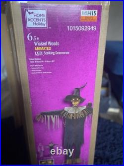 Home Accents Holiday 6.5 ft Wicked Woods Animated LED Scarecrow MPN 1015092949