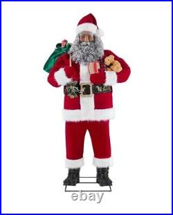 Home Accents Holiday 6 Ft Animatronic Ethnic Singing Santa Clause