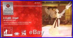 Home Accents Holiday 6 ft LED Lighted PVC White Angel