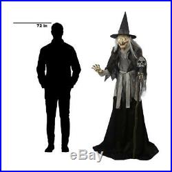 Home Accents Holiday 77.75 in. High Lunging Haggard Witch-5127085