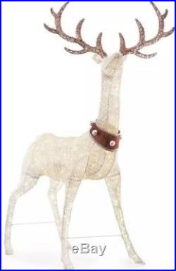 Home Accents Holiday Christmas 103-Inch 320-Light LED Deer With Jingle Bell Collar
