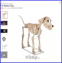 Home Accents Holiday Halloween Home Depot 7 FT Skelly’s Dog NEW PRESALE
