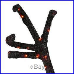 Home Accents Holiday Halloween Tinsel Ghost Tree 72-In LED Animated Creepy Decor