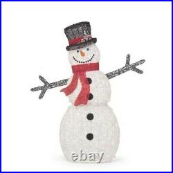 Home Accents Holiday Polar Wishes 6ft Life Size Christmas Snowman withLED Lights