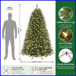 Home Decorators 7 ft Pre-Lit Grand Duchess Twinkling Balsam Fir LED Tree T27