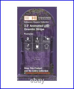 Home Depot 3.5 ft. Animated LED Gremlin Stripe Animatronic H1 IN HAND