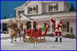 Home Depot Accents 8.5 FT Giant-Sized LED Towering Santa NIB? RARE
