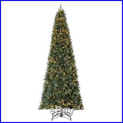 Home Heritage 12′ Cascade PVC Christmas Tree & Changing LED Lights (Open Box)