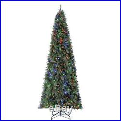 Home Heritage 12' Cascade PVC Christmas Tree & Changing LED Lights (Open Box)
