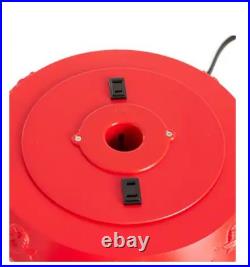 Home Heritage 1-1.75 Artificial Christmas Tree Base Rotating Metal Stand, Red